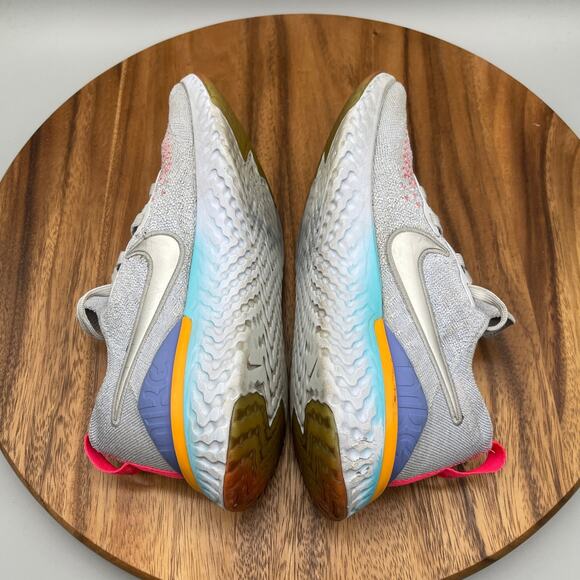 Nike Epic React Flyknit 2 Shoes Youth Boys 6.5Y Gray Running Comfort Walking Gym - Picture 6 of 8